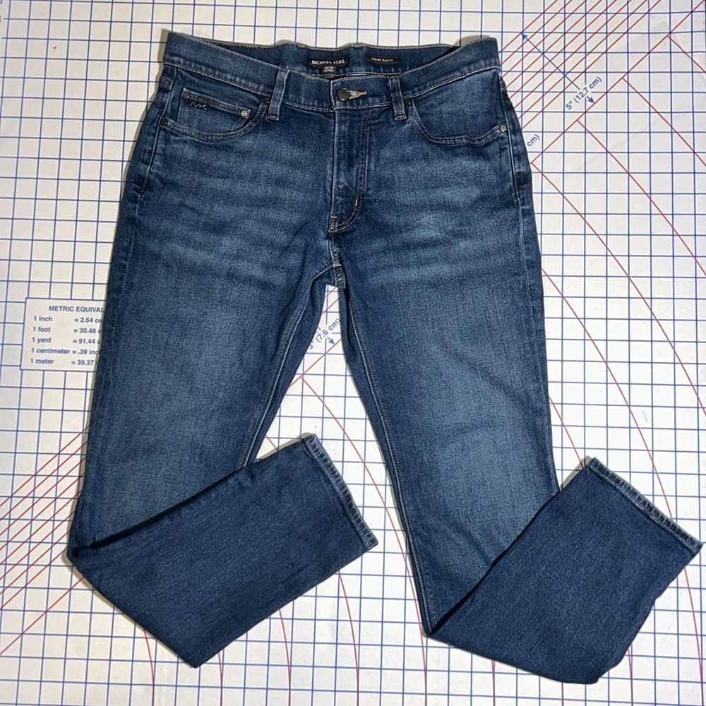 MICHAEL KORS MENS
Parker Slim-Fit Cotton-Blend Jeans